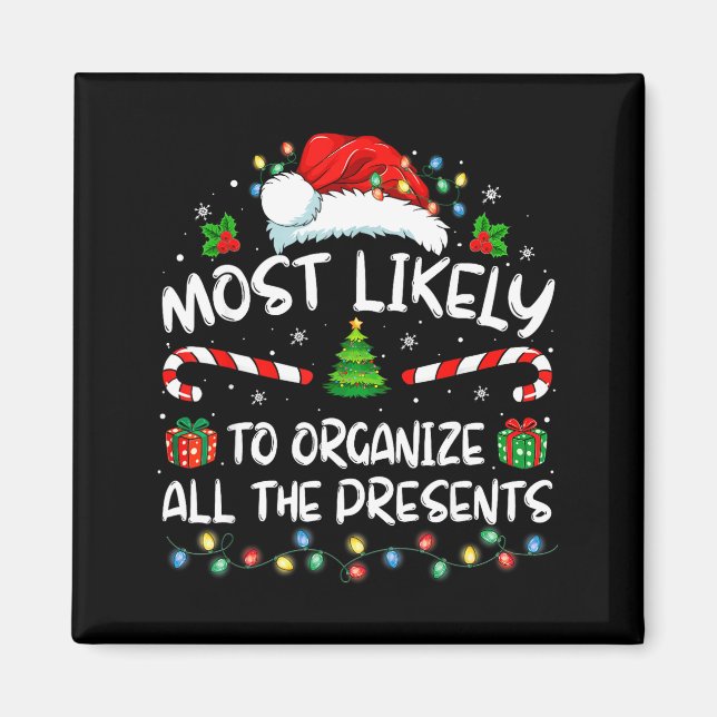 Aimant Plus susceptible d'organiser tout le Noël de la fa (Devant)
