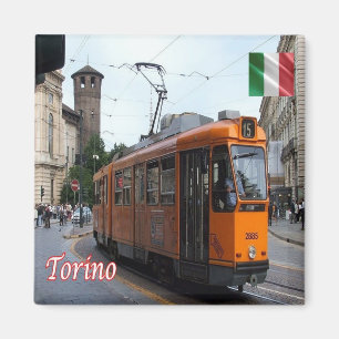 Aimant PMT006 TURIN - Tram - Piémont - Italie - Réfrigéra