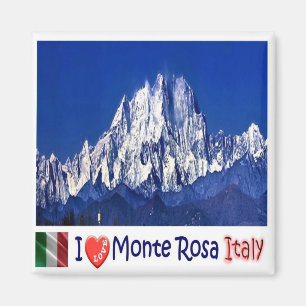Aimant PMT021 MONTE ROSA I Love, Italie, Frigo