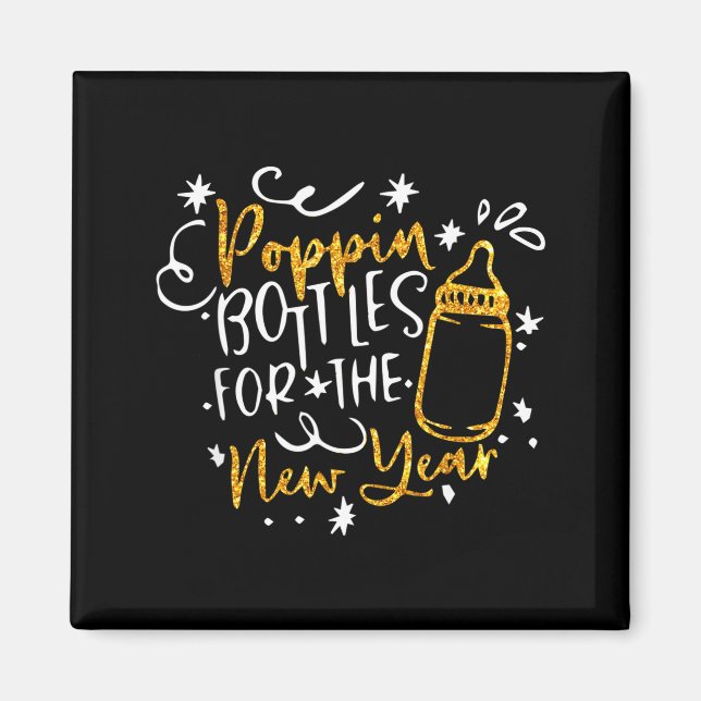 Aimant Pn Bottles For The New Year Happy New Years Eve Pa (Devant)