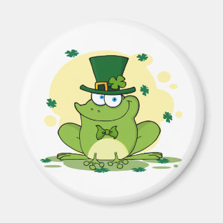 Aimant png_4678-Clovers FROG Irlandais-Safe-Happy