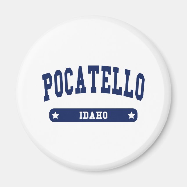 Aimant Pocatello Idaho College Style tee - shirt (Devant)