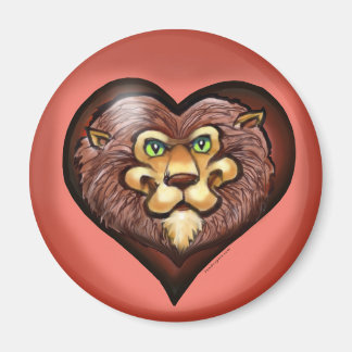 Aimant Poche de coeur Lion Tee
