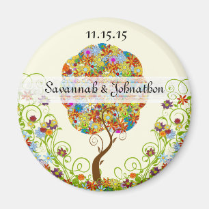 Aimant Poche de forêt enchantée Arbre à conte de fées flo