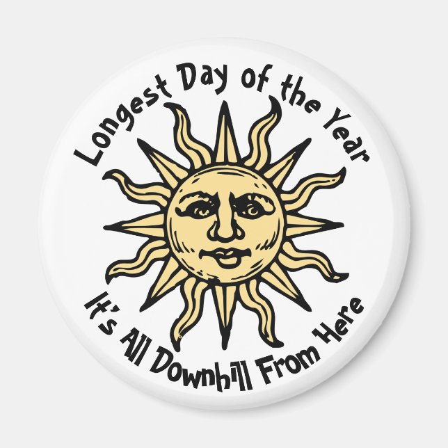 Aimant Poème Solstice d'été (Devant)