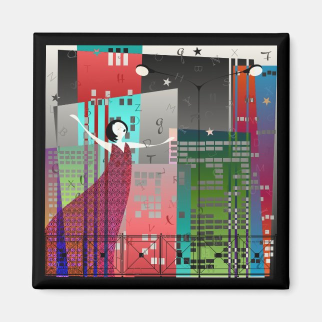 Aimant Poésie féminine (Devant)