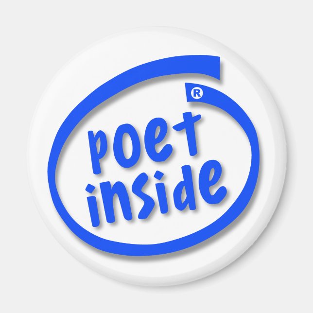 Aimant Poète à l'intérieur (Devant)