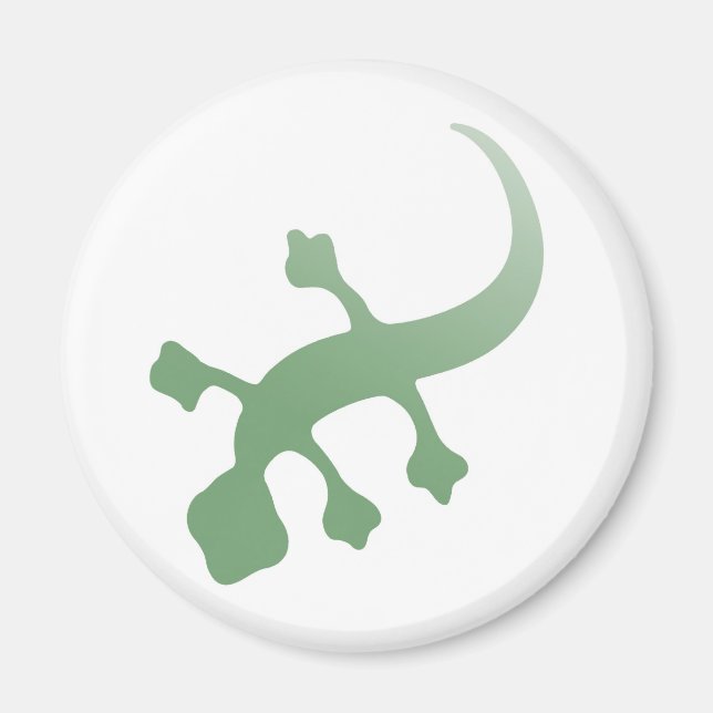 Aimant Poetica Gecko en vert (Devant)