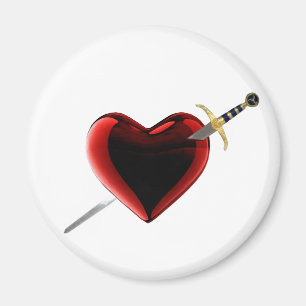 Aimant Poignée Dans L'Aimant Coeur