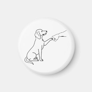 Aimant Poignée de main Beagle Cadeau pour amateur de c