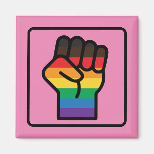 Aimant Poing gay pride