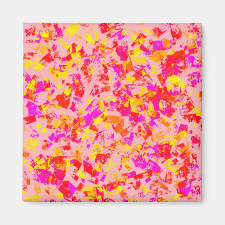 Aimant Point de peinture multicolore abstrait lumineux