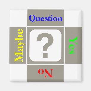 Aimant Point d'interrogation personnalisable