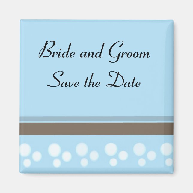 Aimant Points et bandes bleus (Devant)