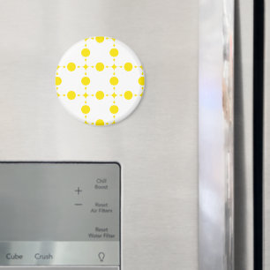 Aimant Points jaunes, Motif à pois, Pois, Pointillé
