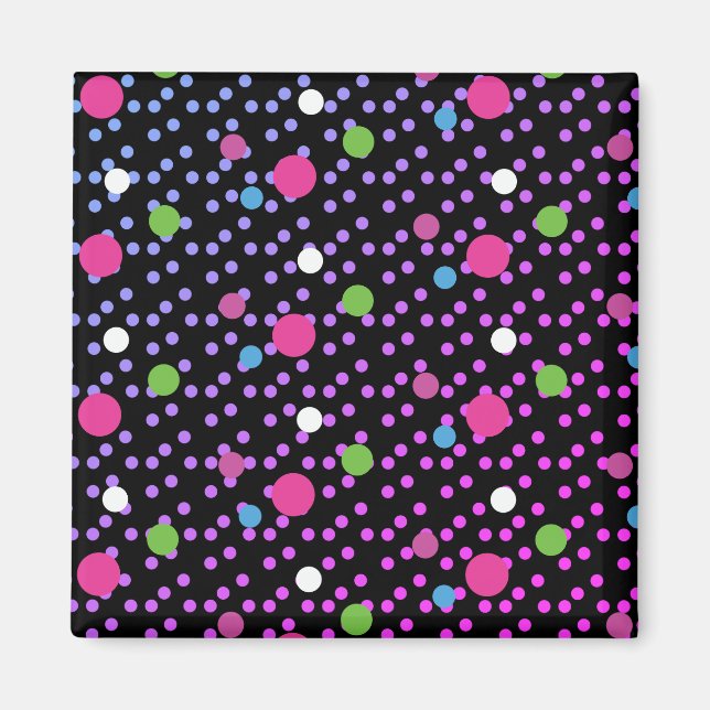 Aimant Points lumineux sur motif de points   (Devant)
