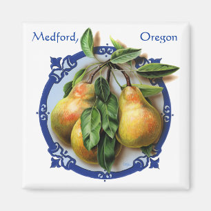 Aimant Poires délicieuses. Souvenir escroc de Medford de