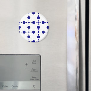 Aimant Pois Bleus de la Marine, Motif à points Polka, poi