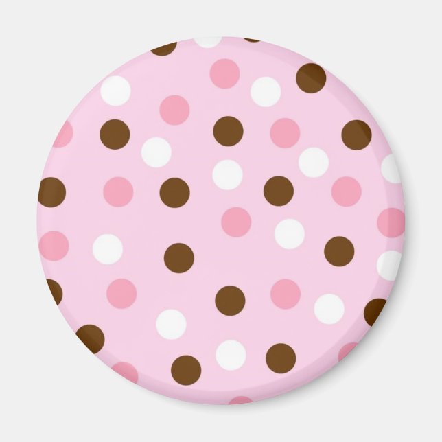 Aimant Pois Brown et roses (Devant)