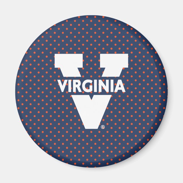 Aimant Pois de Virginia Cavaliers (Devant)