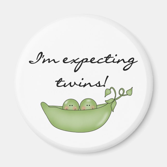 Aimant Pois jumeaux dans une cosse (Devant)