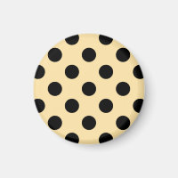 Pois noirs sur jaune pâle