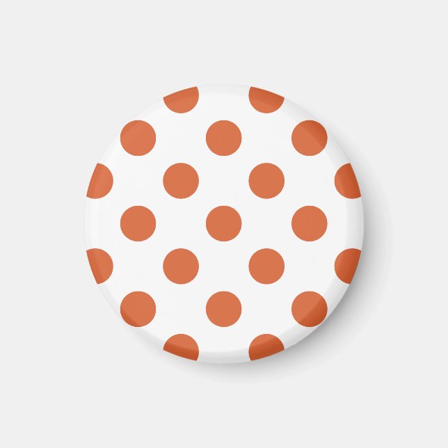 Aimant Pois orange brûlés (Devant)