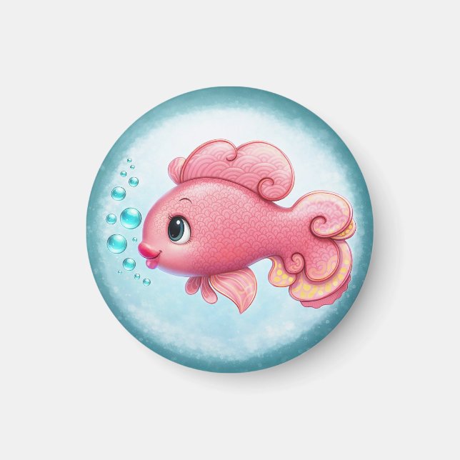 Aimant Poisson Bisou (Devant)