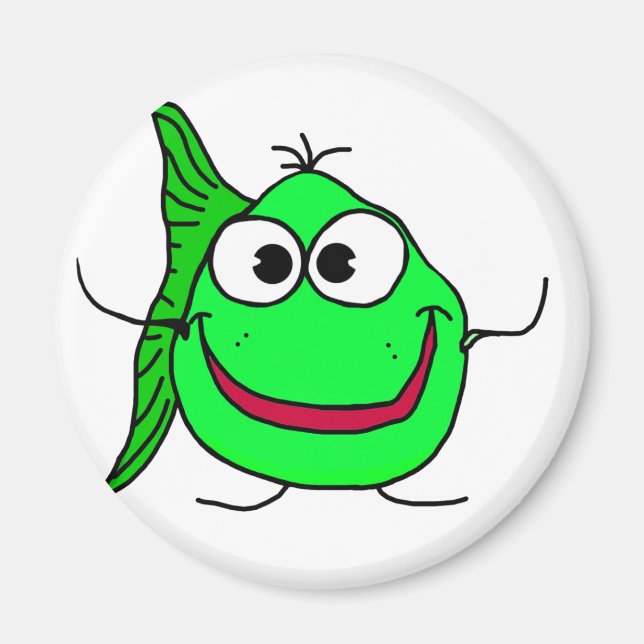 Aimant Poisson caricature (Devant)