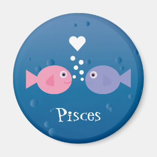 Aimant Poisson Carton rose et bleu sur mesure