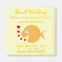 Poisson Cartoon Mignonne Économisez La Date Beach
