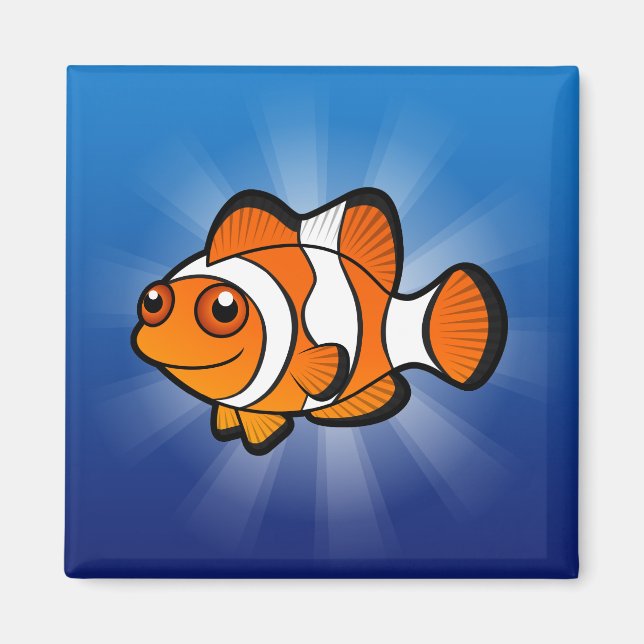 Aimant Poisson-clown de dessin animé (Devant)