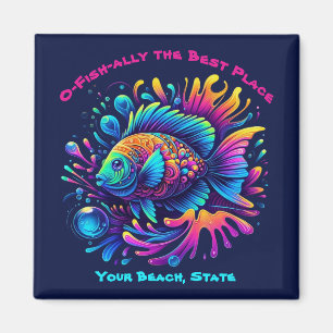Aimant Poisson coloré