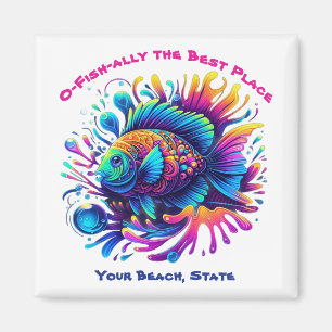 Aimant Poisson coloré