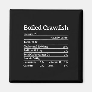 Aimant Poisson-crevette bouilli - valeur nutritive Carte