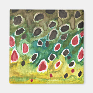 Aimant Poisson de truite Brown