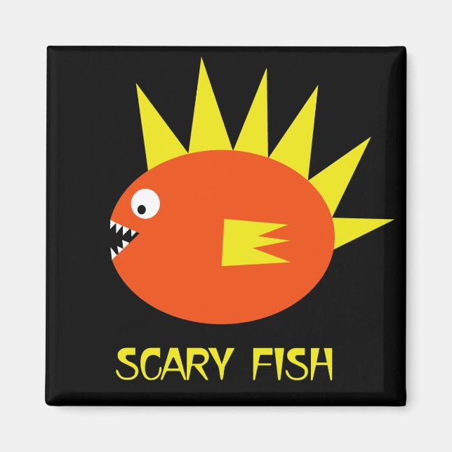 Aimant Poisson Effrayant ! (Devant)