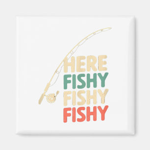 Aimant Poisson ici amusant Conception de pêche B Poisson
