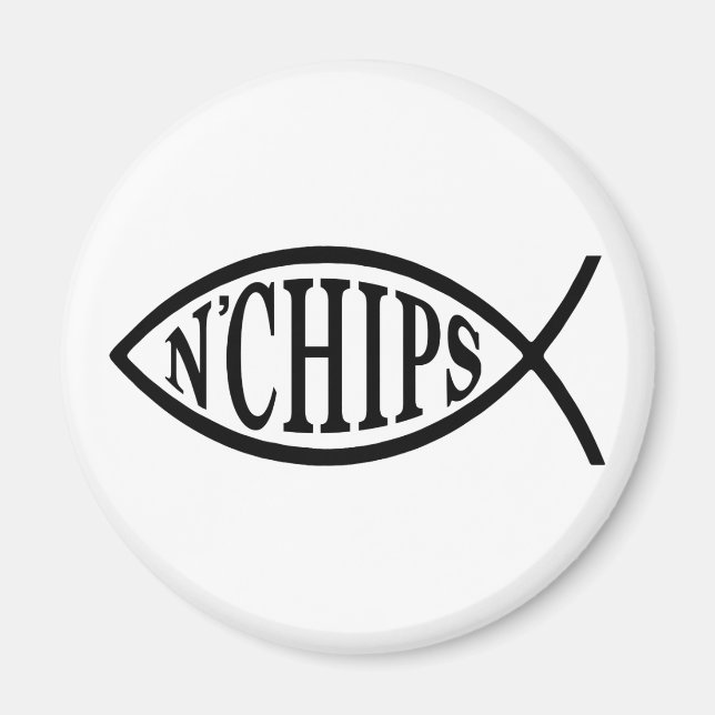 Aimant Poisson N' Chips Poisson (Devant)