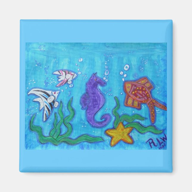 aimant - poisson tropical et plaisir (Devant)