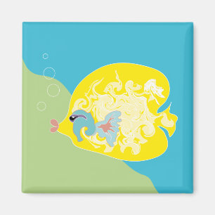 Aimant Poisson Tropical Fantaisiste Art Océanique