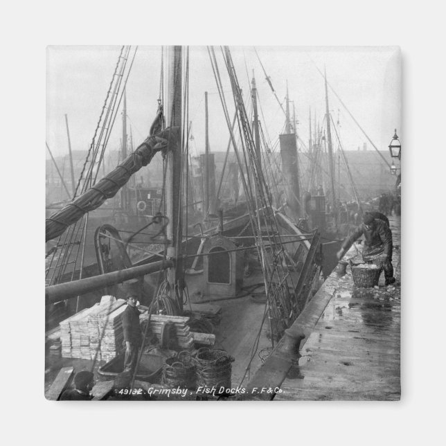 Aimant Poissons, Grimsby, début du 20e siècle (Devant)