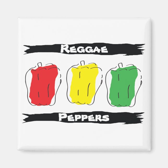 Aimant Poivrons de reggae (Devant)