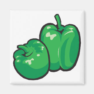 Aimant poivrons verts