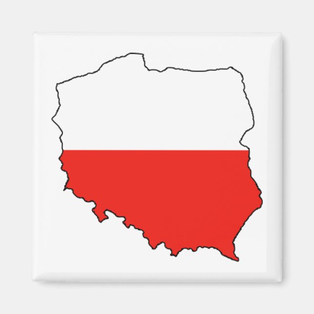 Aimant Poland Map-Flag (Devant)