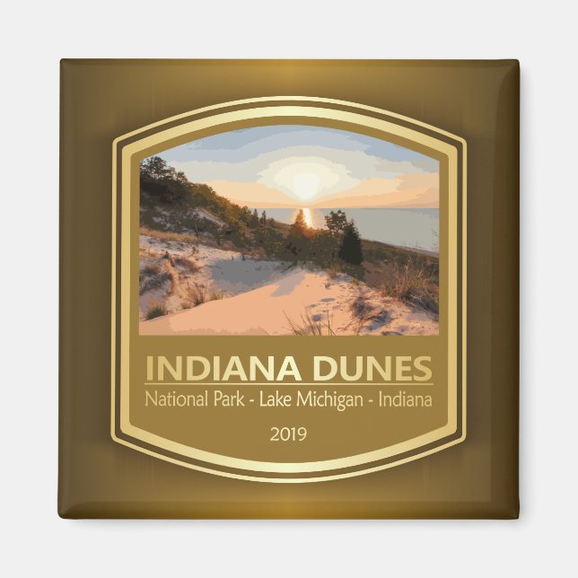 Aimant Pôle Nord des dunes de l'Indiana (PF1) (Devant)