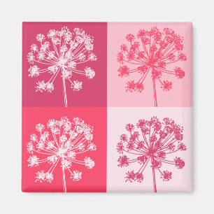 Aimant Pôle rose floral