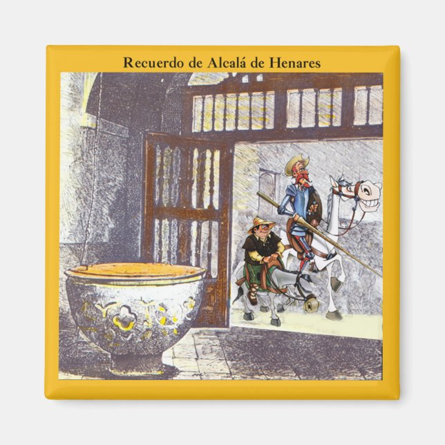 Aimant Police Baptismal Cervantes à Alcalá de Henares (Devant)