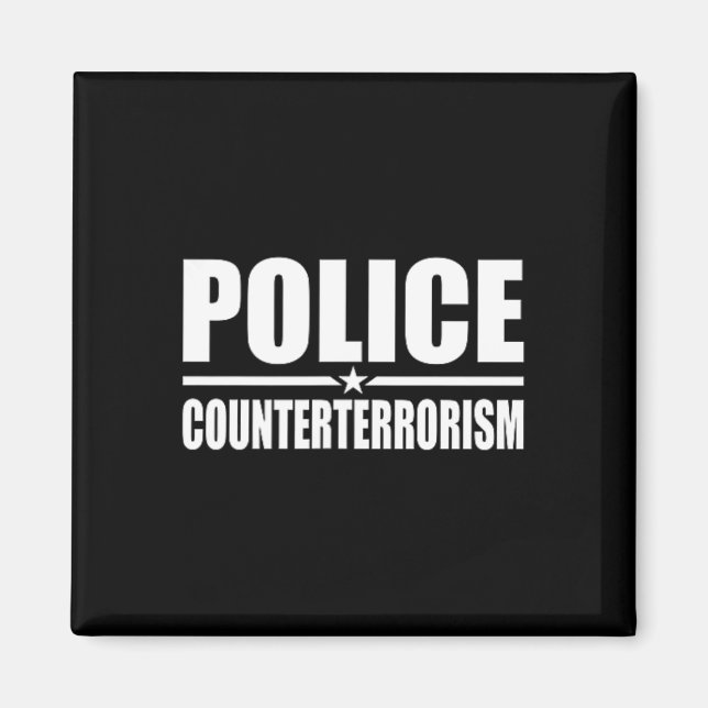 Aimant Police Contre-terrorisme Costume d'application de  (Devant)