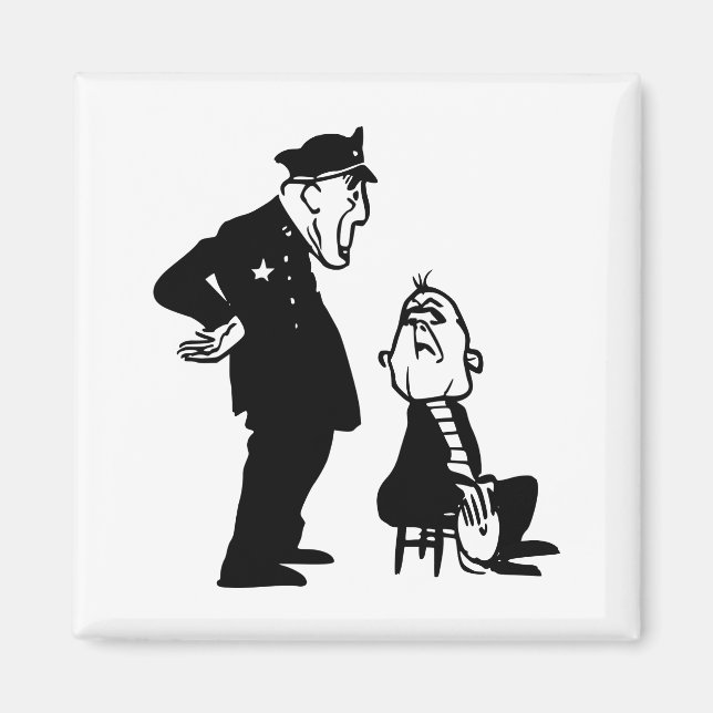 Aimant Police et cambriolage (Devant)